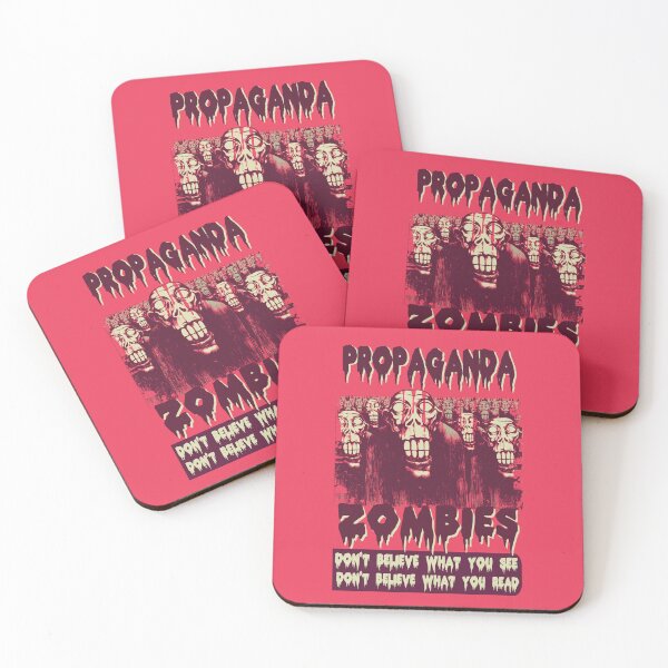 Item preview, Propaganda Zombies Vector Art – Dark Satire Graphic Tee, Anti-Propaganda Urban Design for Truth Seekers, Rebels & Critical Thinkers designed and sold by DreamFlux.