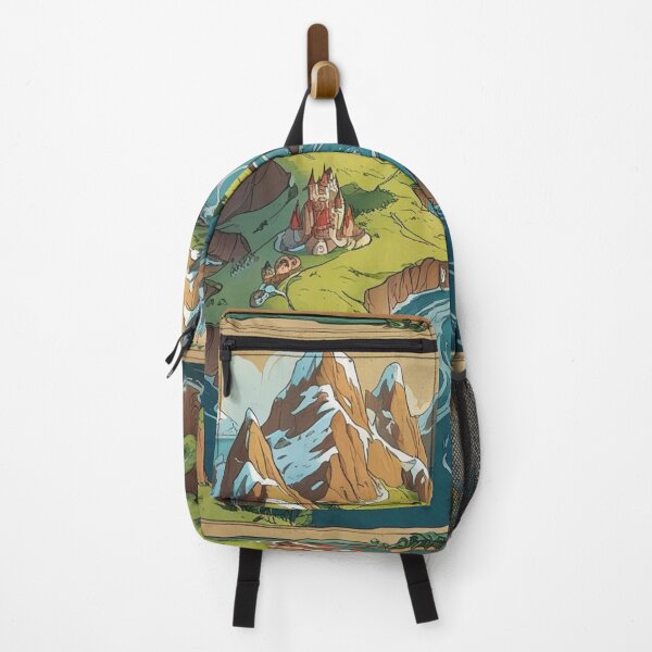 Item preview, An artistic fantasy map of an imaginary island with mountains designed and sold by Artshopprivate.