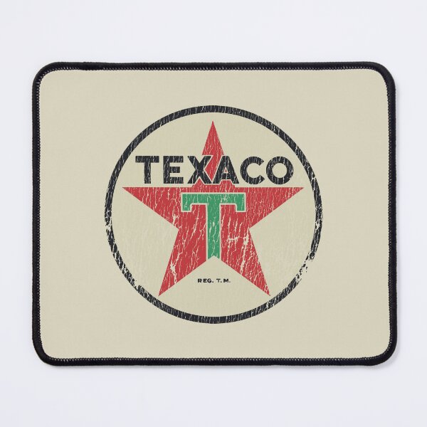 Item preview, Texaco red star gasoline & oil 1950s-70s - aged, shop worn print designed and sold by retropetrol.