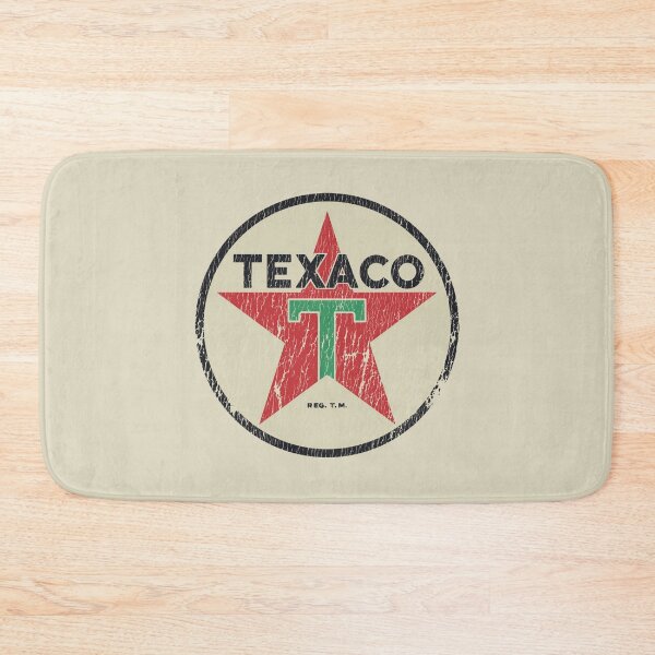 Item preview, Texaco red star gasoline & oil 1950s-70s - aged, shop worn print designed and sold by retropetrol.