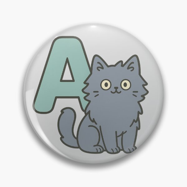 Item preview, Alphabet “A” – Cute Cat Initial Sticker designed and sold by wwshd.
