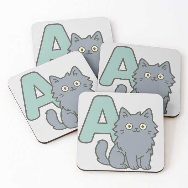 Item preview, Alphabet “A” – Cute Cat Initial Sticker designed and sold by wwshd.