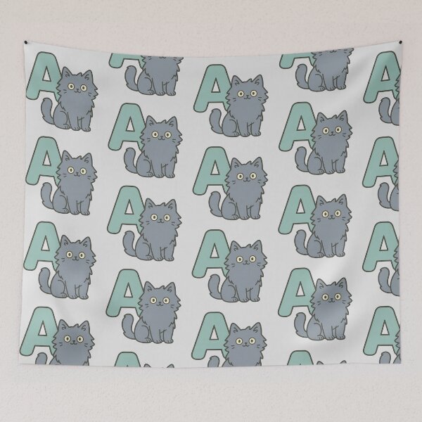 Item preview, Alphabet “A” – Cute Cat Initial Sticker designed and sold by wwshd.