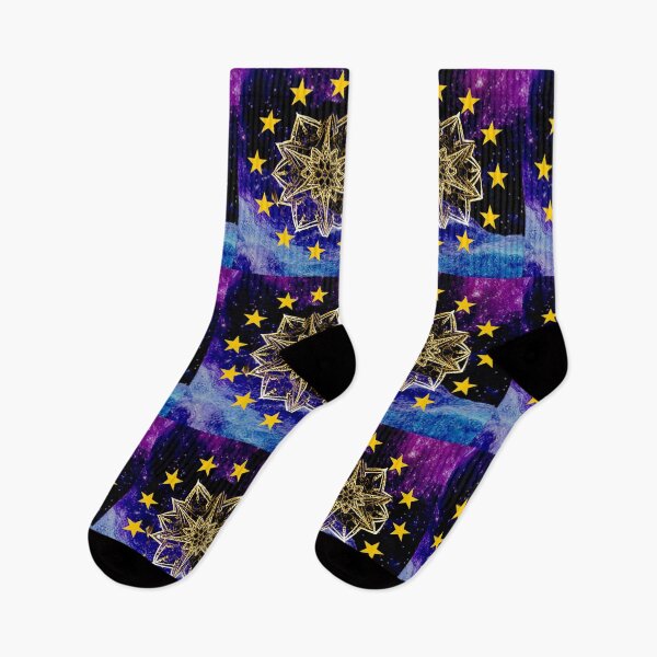 Item preview, Radiant Seljuk Star in the cocmos ,Bright golden Seljuk star surrounded by stars,Cosmic glow the seljukstar designed and sold by Raindreamart.