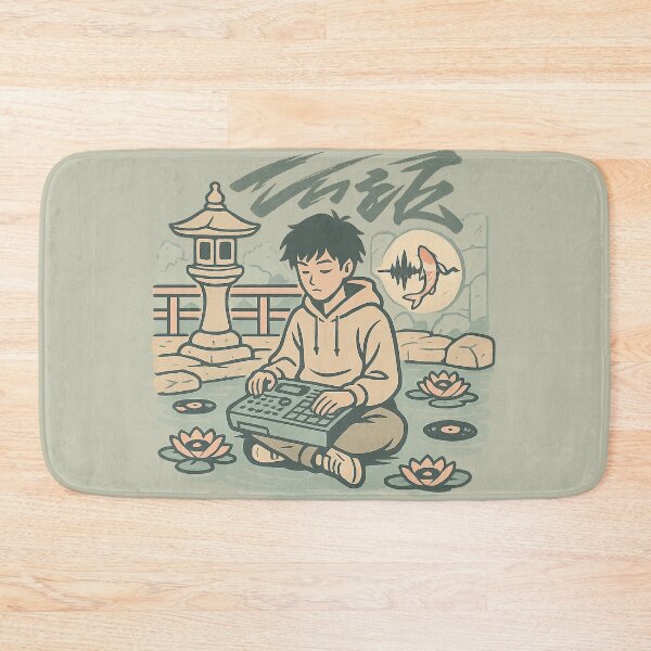Item preview, Zen Lo-fi Beatmaker – Meditative Music in a Japanese Garden designed and sold by KrintoryTees.