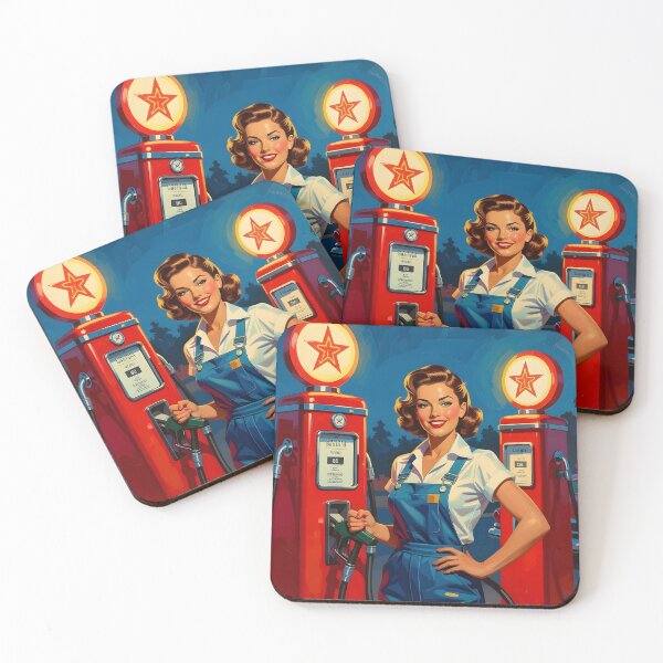 Item preview, Fuelled by Fierce – Retro Gas Station Queen designed and sold by MooLaLa.Store.