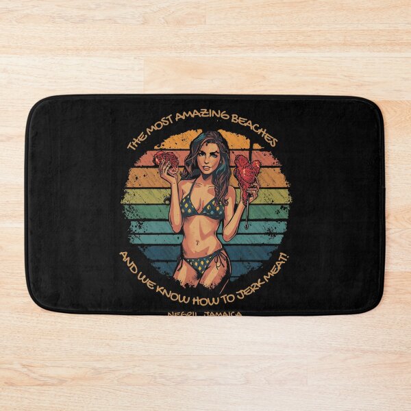 Item preview, The most amazing beaches and we know how to jerk meat! Negril, Jamaica designed and sold by NicMacTees.