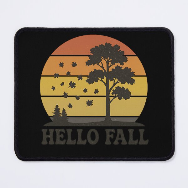 Item preview, Hello Fall – Retro Sunset Autumn Design designed and sold by ArcadiaSilence.