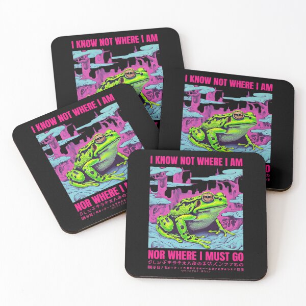 Item preview, Psychedelic Frog Art - I Know Not Where I Am designed and sold by Colorful-Garden.