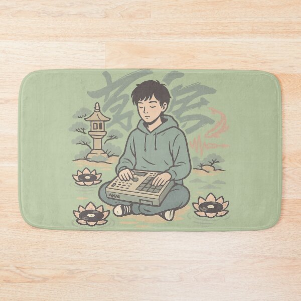 Item preview, Zen Garden Lo-fi – Minimalist Beatmaker Meditation Art designed and sold by KrintoryTees.