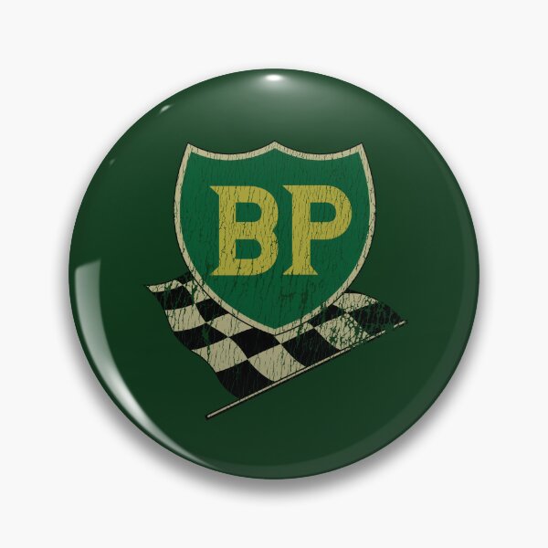 Item preview, Vintage BP racing emblem - 1930s-1960s - aged, worn print. designed and sold by retropetrol.