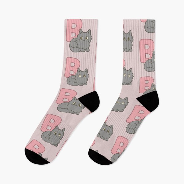 Item preview, Alphabet “B” – Cute Fluffy Cat Initial Sticker designed and sold by wwshd.