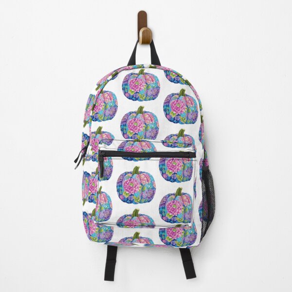 Item preview, Bright Floral pumpkin designed and sold by MendaciousMina.