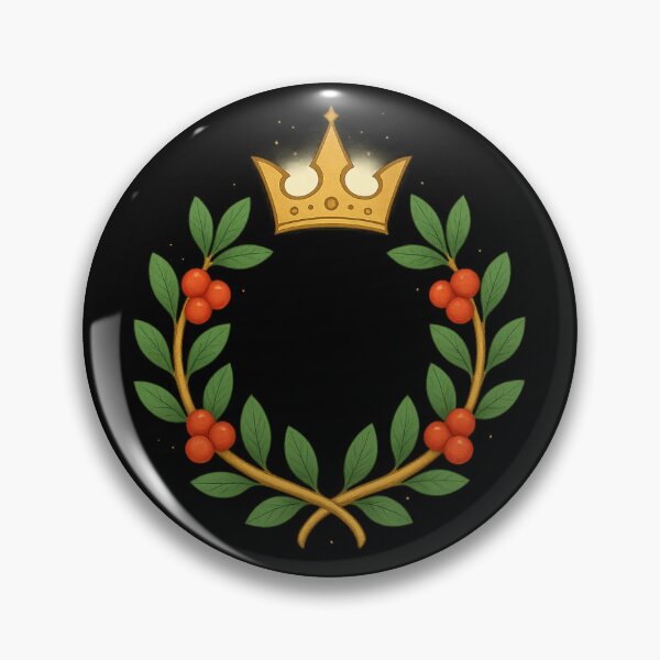 Item preview, Mystical Mistletoe Crest Fantasy Heraldic Emblem designed and sold by Old-Wizard-Story.