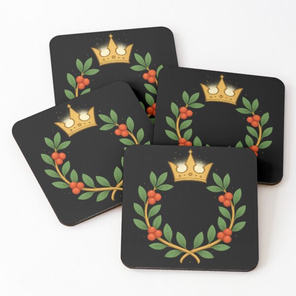 Item preview, Mystical Mistletoe Crest Fantasy Heraldic Emblem designed and sold by Old-Wizard-Story.
