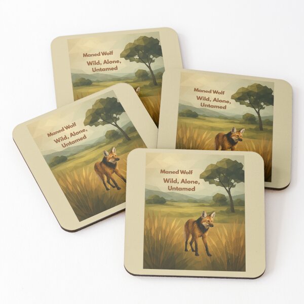 Item preview, Maned Wolf – Wild, Alone, Untamed designed and sold by GeoWild Designs.