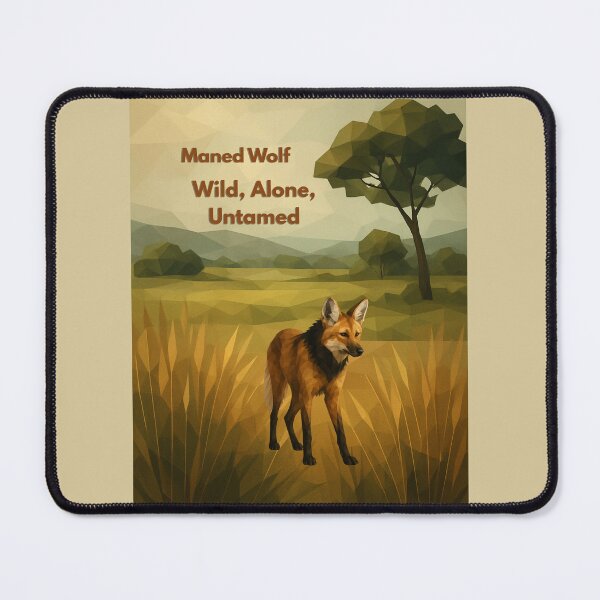 Item preview, Maned Wolf – Wild, Alone, Untamed designed and sold by GeoWild Designs.