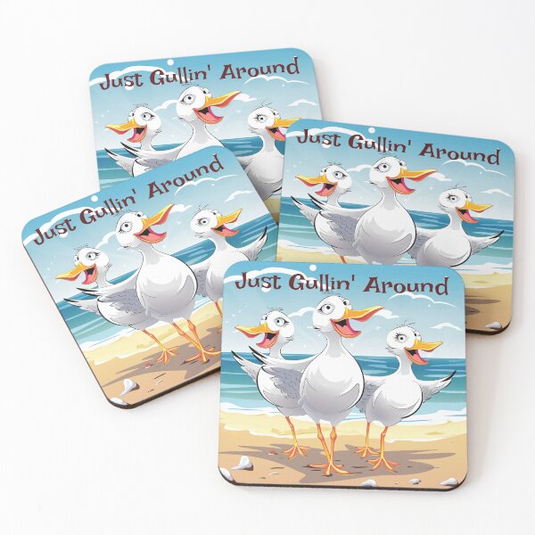 Item preview, Just Gullin' Around Funny Puns designed and sold by naughty-raccoon.