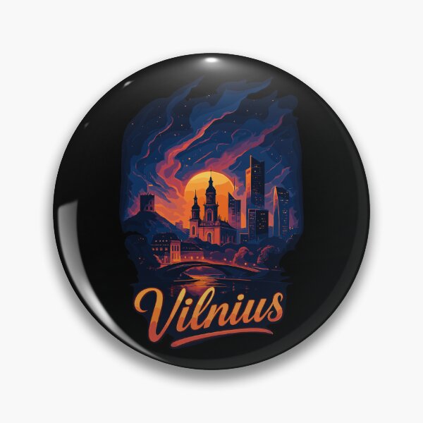 Item preview, Vilnius capital Lithuania Baltics gift designed and sold by Pineapple-Tree.