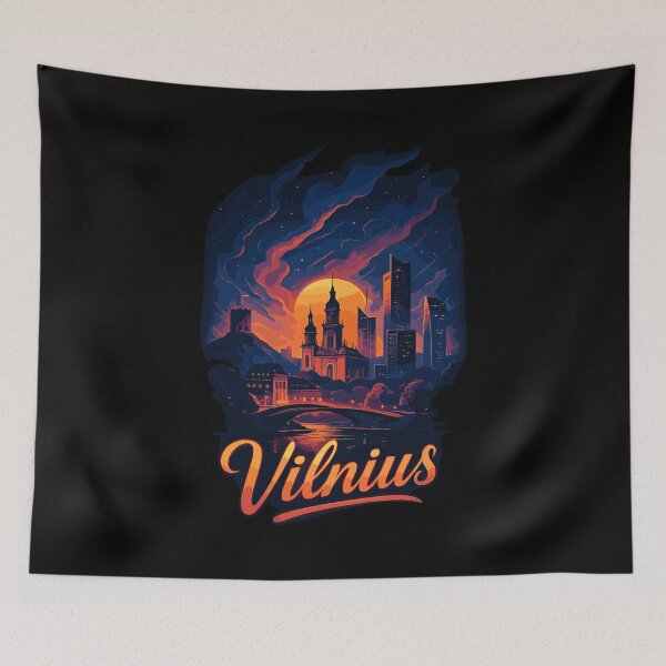 Item preview, Vilnius capital Lithuania Baltics gift designed and sold by Pineapple-Tree.