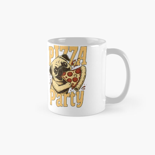 Item preview, Pizza Party Pug – Funny Dog Pizza Lover Design designed and sold by SnapLabDesigns.