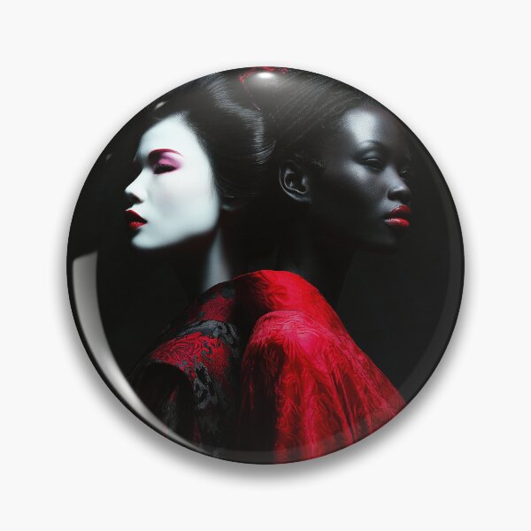 Item preview, Japan and Afrika Ladies in red - glamorous fashion portrait designed and sold by KsaveraArt.