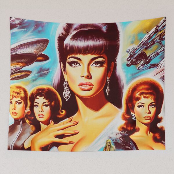 Item preview, Retro Sci-Fi Woman designed and sold by PulpVintage.