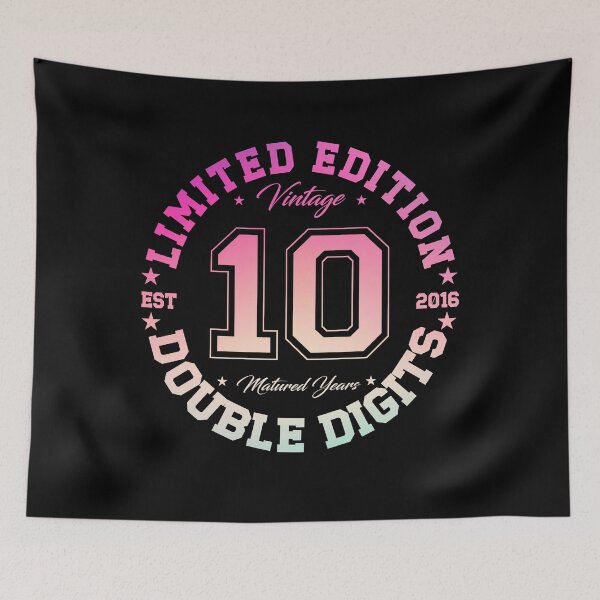 Item preview,  Official Double Digits 10 Year Old Retro 10th Birthday 2016 designed and sold by SakuraPxl.