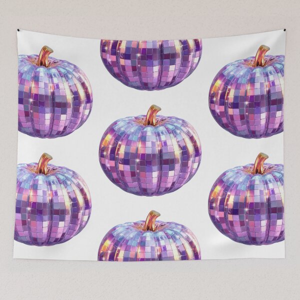 Item preview, Disco ball purple pumpkin designed and sold by MendaciousMina.