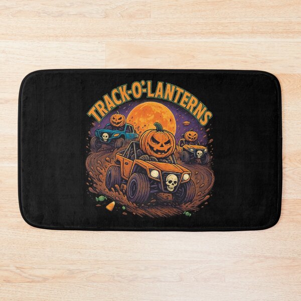 Item preview, Track-O-Lanterns Pumpkin Off-Road Racing Halloween designed and sold by SWACOL-Creative.