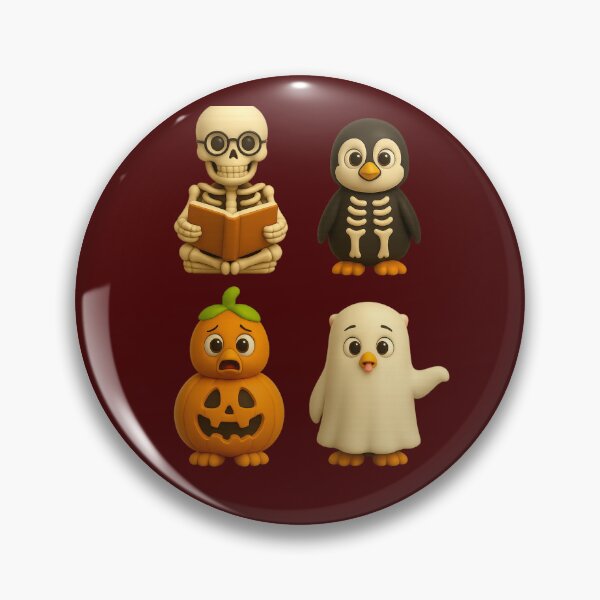 Item preview, Cute 3D Halloween – Ghosts, Pumpkins & Skeletons. Halloween 3D Mignon – Fantômes, Citrouilles et Squelettes designed and sold by Drawingshirts.