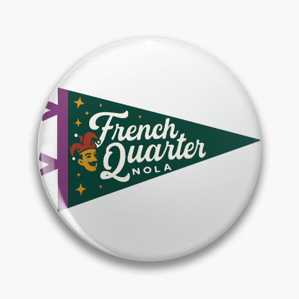 Item preview, French Quarter New Orleans Pennant designed and sold by Decal Mania.