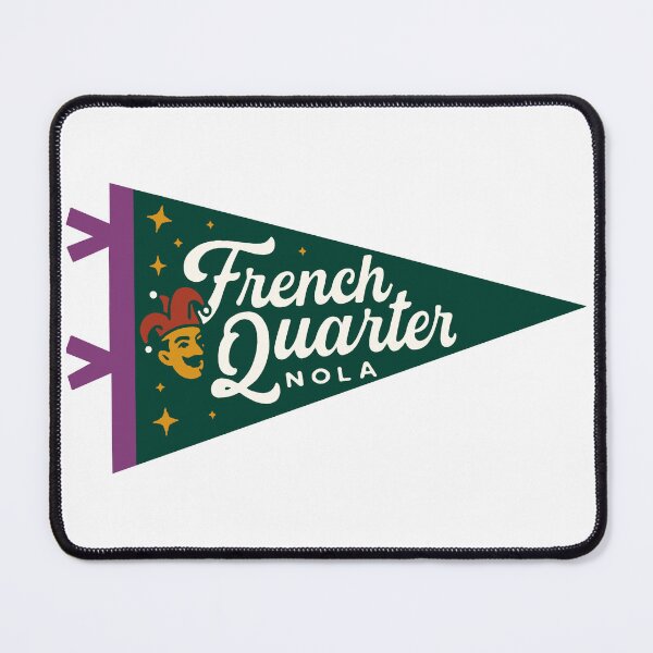 Item preview, French Quarter New Orleans Pennant designed and sold by Decal Mania.