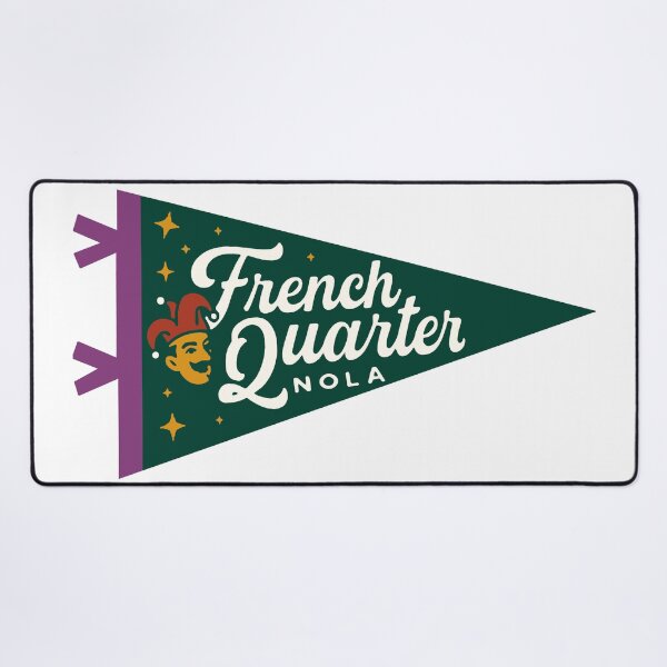 Item preview, French Quarter New Orleans Pennant designed and sold by Decal Mania.