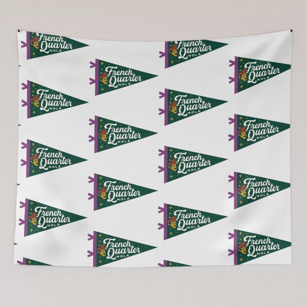 Item preview, French Quarter New Orleans Pennant designed and sold by Decal Mania.