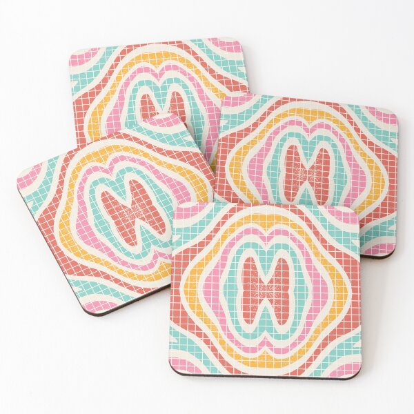 Item preview, Retro Mosaic Vibes – Colorful Abstract Tile Pattern designed and sold by deepgoa.