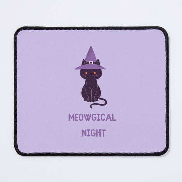 Item preview, Halloween Black Cat with Witch Hat designed and sold by LukaDesign7.