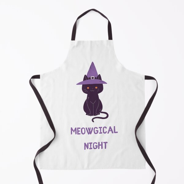 Item preview, Halloween Black Cat with Witch Hat designed and sold by LukaDesign7.