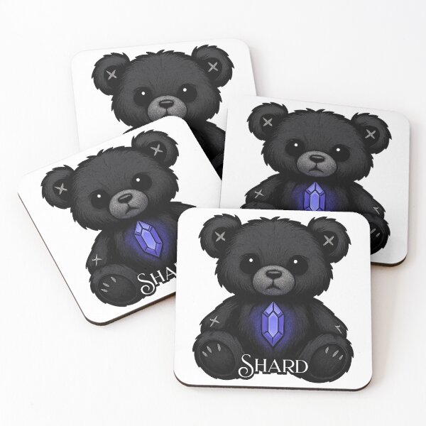 Item preview, Shard Crystal Teddy Bear Graphic | Dark Gothic Glowing Gem Spooky Plushie Design designed and sold by NSB-Design.