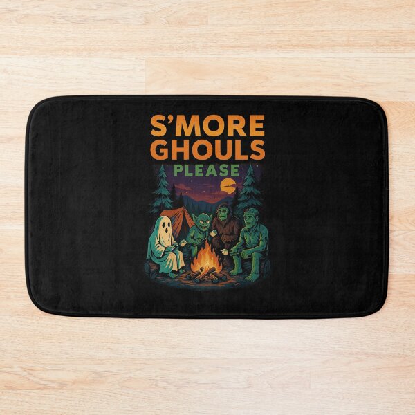 Item preview, S’more Ghouls Please Cute Monster Campfire designed and sold by SWACOL-Creative.