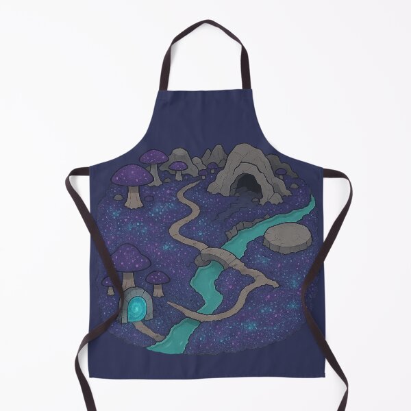 Item preview, Glowing Mushroom Dungeon Map – Fantasy RPG Cave with Portal designed and sold by KrintoryTees.
