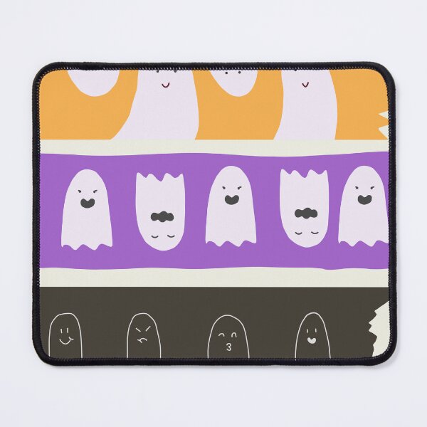 Item preview, Doodle cuteness ghosts brush stripes designed and sold by ElixirCraft.