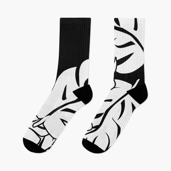 Item preview, Black and White Tropical Breeze Leaves designed and sold by Sharon Schwalbe.