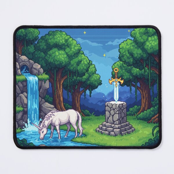 Item preview, Pixel Art Unicorn designed and sold by OKIZSHOP.