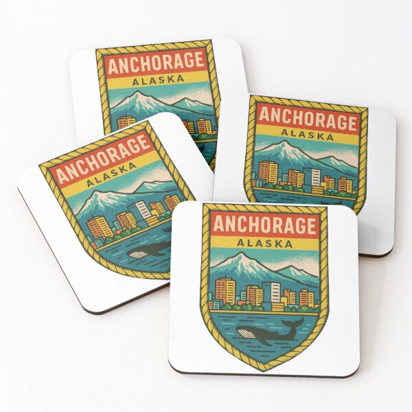 Item preview, Anchorage Alaska Vintage Style Decal designed and sold by Decal Mania.