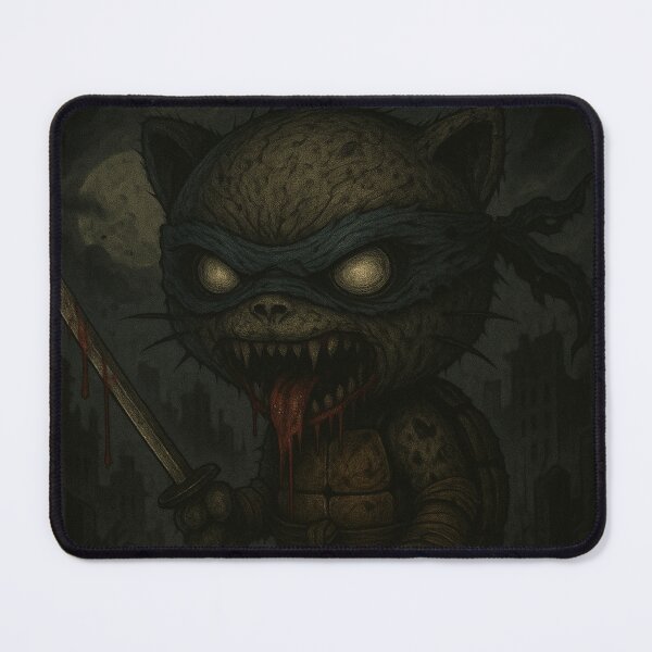 Item preview, The mutant blue kitty turtle of the apocalypse designed and sold by art-emissa.