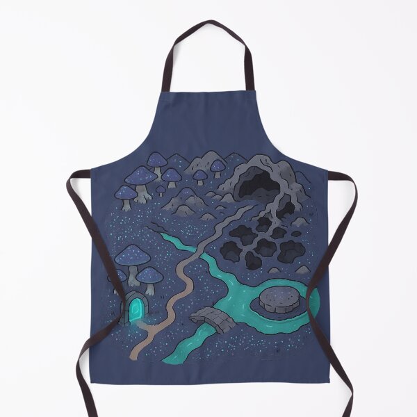 Item preview, Cavern Maze Dungeon Map – Fantasy RPG Cave with Glowing Portal designed and sold by KrintoryTees.
