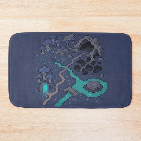 Item preview, Cavern Maze Dungeon Map – Fantasy RPG Cave with Glowing Portal designed and sold by KrintoryTees.