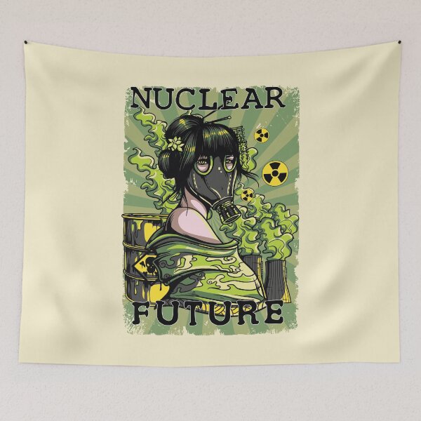 Item preview, Nuclear Future T-Shirt – Toxic City Vector Art, Dystopian Satire & Eco-Awareness Graphic for Rebels, Survivors & Environmental Warriors designed and sold by DreamFlux.