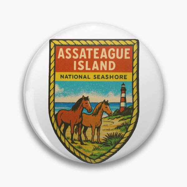 Item preview, Assateague Island Vintage Style Decal designed and sold by Decal Mania.